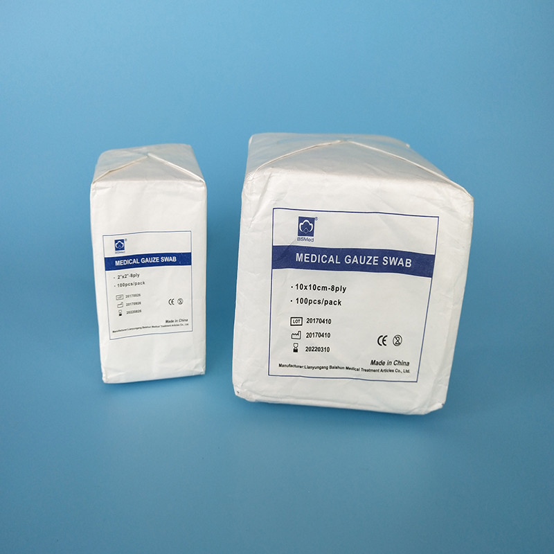 4 x 4 Medical Absorbent sterile Pad x ray detectable Cotton gauze swabs