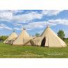 Buy cheap Waterproof Wood Canvas Tipi Event Camping Teepee Tents With Inner from wholesalers