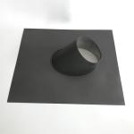 Roof Flashing Black Pellet Stove Pipe Diameter 80mm-350mm Black Powder Coating