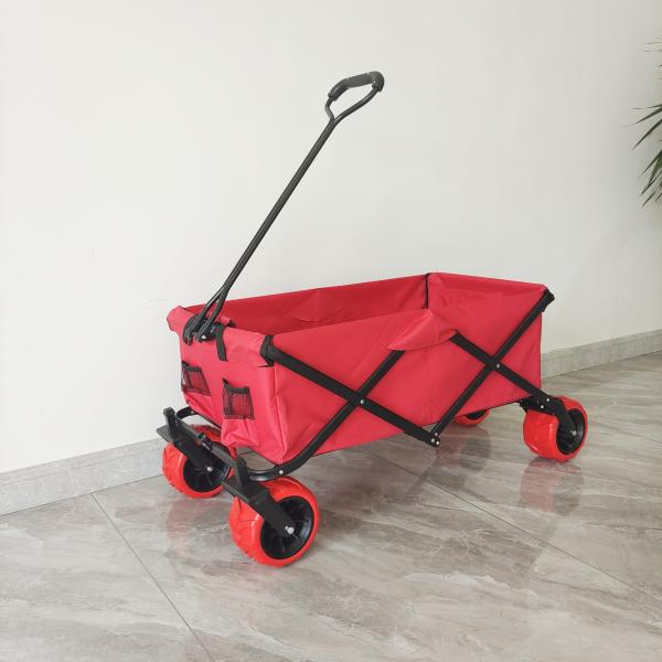 Buy cheap 70KG Capacity Outdoor Camping Cart Big Wheels Collapsible Beach Slider Cart from wholesalers