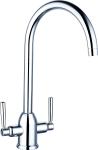 Buy cheap Brass Height Kitchen Mixer Taps Designed with Double Handles T81032 from wholesalers