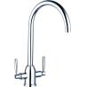 Buy cheap Brass Height Kitchen Mixer Taps Designed with Double Handles T81032 from wholesalers