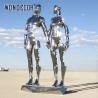 Buy cheap Realistic Size Casting Stainless Steel Sculpture Two People Holding Hands from wholesalers