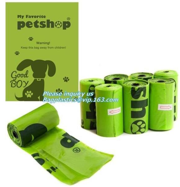 Buy cheap Pet Supplies Products Biodegradable Plastic Compostable Pet Poop Bags, Leak-Proof Dog Poop Bag On Roll, Refill Bags With from wholesalers