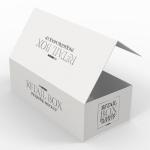 Cardboard Box with Magnetic Closure Silk Pillowcase Gift Box Rigid Paperboard