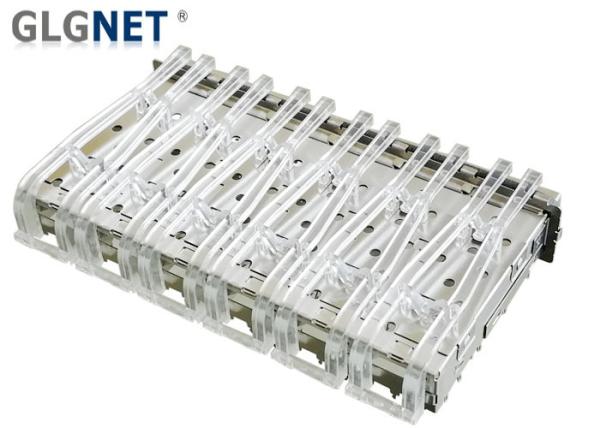 Buy cheap Shielding cage sfp+ 10 gbit/s 6 Ports In 1 Row With Heat Dissipation Hole from wholesalers