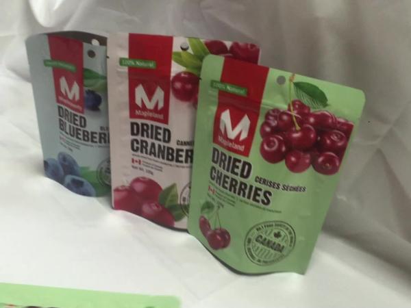 Metallized Bag For Cracker Self Standing Pouch Dried Vegetables Fruits Packaging