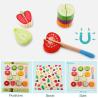 Buy cheap Education 9.25in Wooden Fruit And Veg Toys Magnetic Fruit Cutting from wholesalers