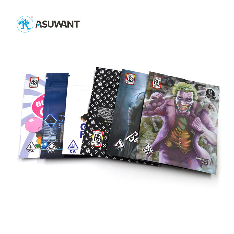 Individual Mylar Food Packaging Bags Sachet Mini Packet Small Weed Packing