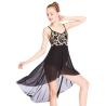 Buy cheap MiDee Elegant Cami Flora Sequins Lyrical Costumes Dance Dress Gentle High-Low Skirt Competition Performance Stage Wear from wholesalers