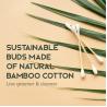 Buy cheap Organic Cotton Swabs 600 Pack - Biodegradable Vegan Bamboo Cotton Buds With Plant-Based Packaging, Wooden Ear Swabs from wholesalers
