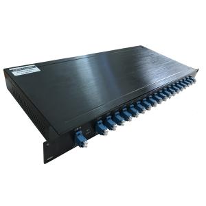 Wholesale Fiber Optical CWDM DWDM MUX / DEMUX Rack Moun Single Mode With Monitor Port from china suppliers