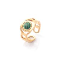 Buy cheap Ring women's fashion niche design sense titanium steel peacock stone women's product