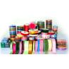 Buy cheap Bronzing multicolor rosettes ribbons awards Plain Color Woven Organza ribbon from wholesalers