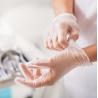 Buy cheap Clear Disposable Vinyl Exam Gloves With Rolled Rim Power Free Wear Resistant from wholesalers