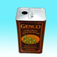 Buy cheap 6L Vintage Olive Oil Cans Plastic Lid Plug Square Tin Containers product