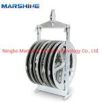 Heavy Duty Wire Rope Snatch Block Pulley Block For Aerial Cable