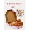 Buy cheap OEM Biodegradable Takeaway Pizza Boxes CMYK 4 Color Offest Printing from wholesalers