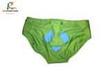 Printed Green Mens Bikini Swimwear With LightWeight Environmental Lycra