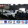 Buy cheap Q235 Q345 Q460 69kv Galvanized Steel Pole , Power Transmission Line Pole from wholesalers