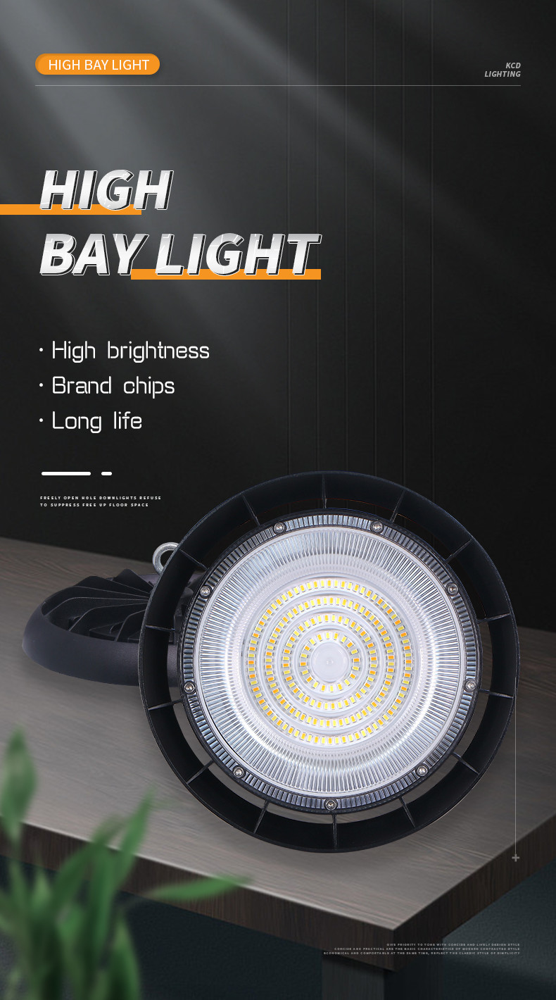 150W 200W 240W 300W 400W CCT Power Tunable IP65 Industrial Commercial Highbay Fixture Warehouse Shop LED High Bay Light