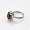 Buy cheap Women Jewelry 9mmx11mm Oval Pink Topaz Cubic Zircon 925 Silver Ring(R196) from wholesalers