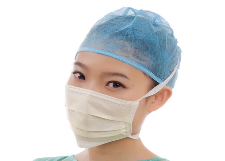 EN14683 Disposable Medical Tie On Face Mask 17.5*9.5cm