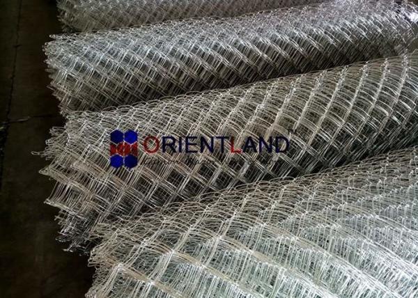 Buy cheap Galvanized Steel Chain Link Fence Fabric , Diamond Mesh Roll 3.0mm Diameter from wholesalers