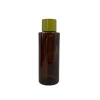 Buy cheap 100ml Amber PET Bottle PCR Cosmetic Packaging UV Proof With White Gasket product