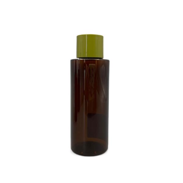Buy cheap 100ml Amber PET Bottle PCR Cosmetic Packaging UV Proof With White Gasket from wholesalers