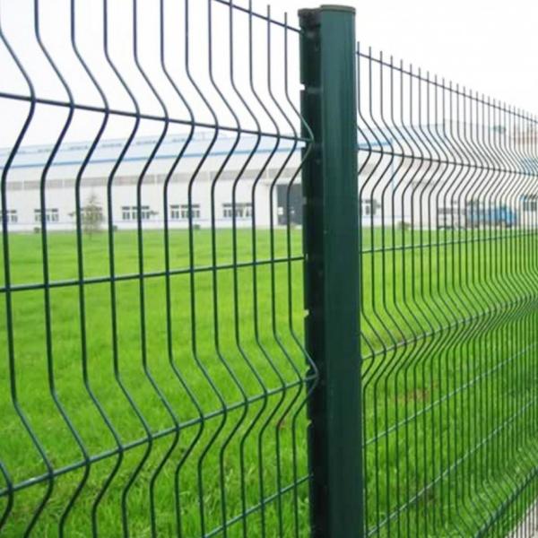 Buy cheap Green White Red PVC Coated Welded 3D Wire Mesh Fence 2.4mx3m from wholesalers