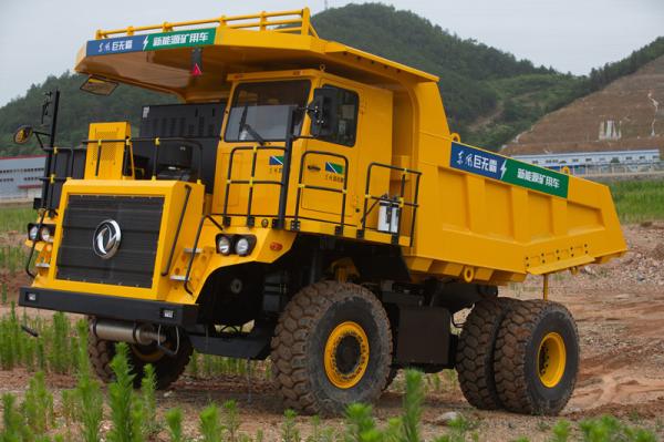 Buy cheap Hybrid Power Coal Unloading Equipment , 45 Ton Electric Mining Dump Truck from wholesalers