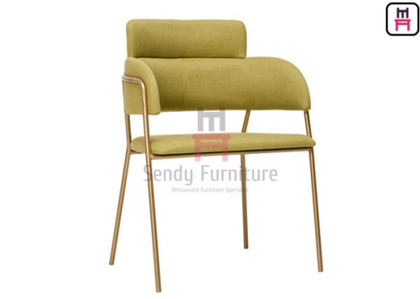 Buy cheap Customized Stainless Steel Restaurant Chairs , Gold Rose Stainless Steel Dining Chairs  from wholesalers