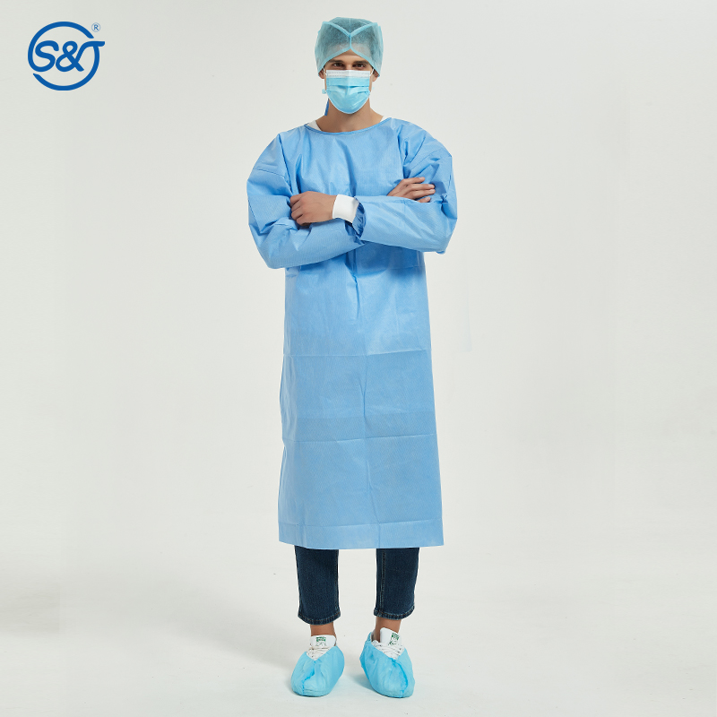 S&J OEM Protective Coverall High Quality Polyester Coverall and SMS/PP/Microporous Material PPE Coverall Suit