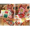 Buy cheap The good hand exclusive retro handmade crochet Mori stereo flower Retro Red Edge pillow from wholesalers