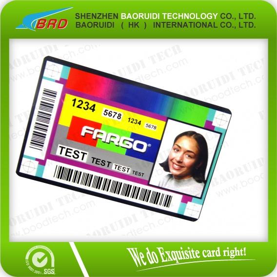 Buy cheap plastic portrait id card from wholesalers
