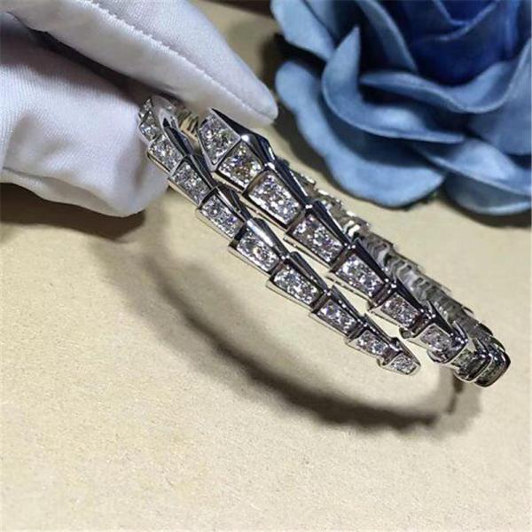 Buy cheap Real low price and high quality jewels diamond snake Bracelet 18k gold white gold yellow gold rose gold diamond Bracelet from wholesalers