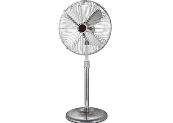 Buy cheap Brushed Nicked 110V Retro Floor Fan Three Speed Control Knob / Pedestal Cooling Fan from wholesalers