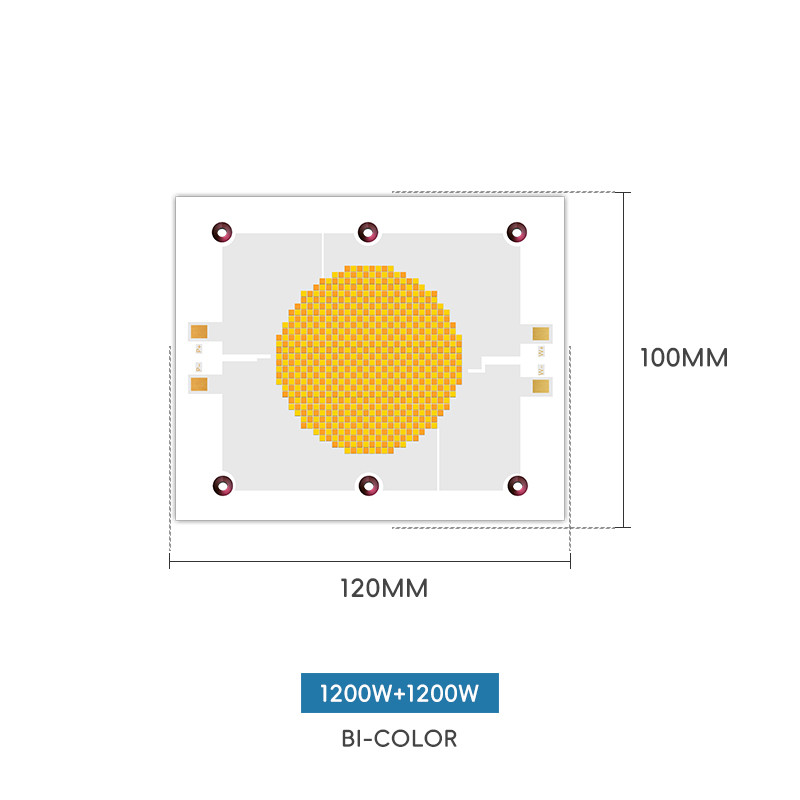 High Power 1200W CRI>95 6500K Copper Board Good Heat Dissipation Led Cob Chip Used in Photography Light/ Video Light