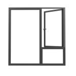 Aluminum Alloy Frame European Style Awning Windows With High Wind Pressure