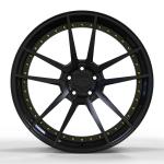 Staggered 20 21 Inch 2 Piece Forged Wheels Gloss Black For Bmw 740 Le