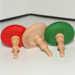 Wooden Spinning Tops Set – Classic Handcrafted Toys for Kids & Adults, 3 Colors