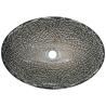 Buy cheap Chromed Bathroom Wash Basin Bowl Above Counter Oval Silver Modern Crystal from wholesalers