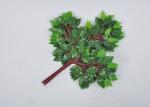 Fireproof Lamination Simulated Faux Green Plants Leaves With Stems