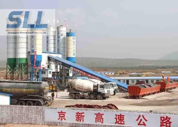 Buy cheap Construction HZS60 Concrete Batching Plant Stabilized Soil Mixing Station from wholesalers