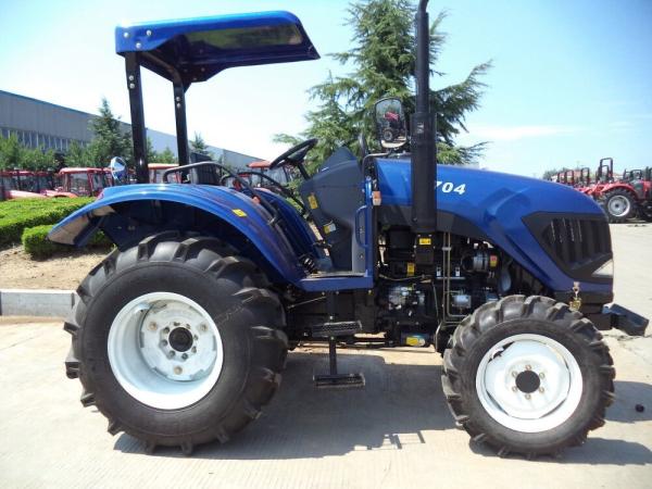Buy cheap 350L Fuel Tank Small Farm Tractors Small Four Wheel Drive Tractors With The Dump Trailer from wholesalers