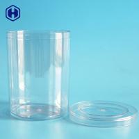Buy cheap Cylinder Canned Plastic Biscuit Containers Durable Round Plastic Tubs product
