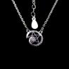 Buy cheap Leaf 925 Sterling Silver Necklace , CZ 925 Italy Silver Rope Chain from wholesalers
