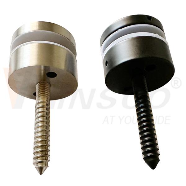 Hairline Black Satin M10 Advertising Screw AISI 304 316 Stainless Steel Standoff