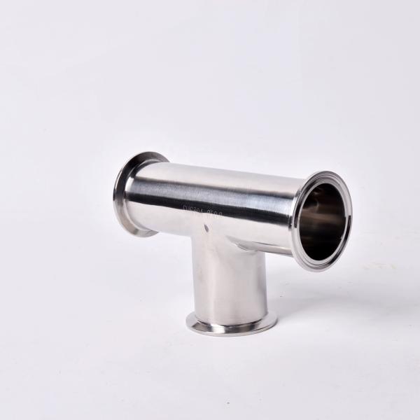 Buy cheap Customized Welding Connection Polished SS304/316L Sanitary Fittings Clamped Reduce Tee from wholesalers
